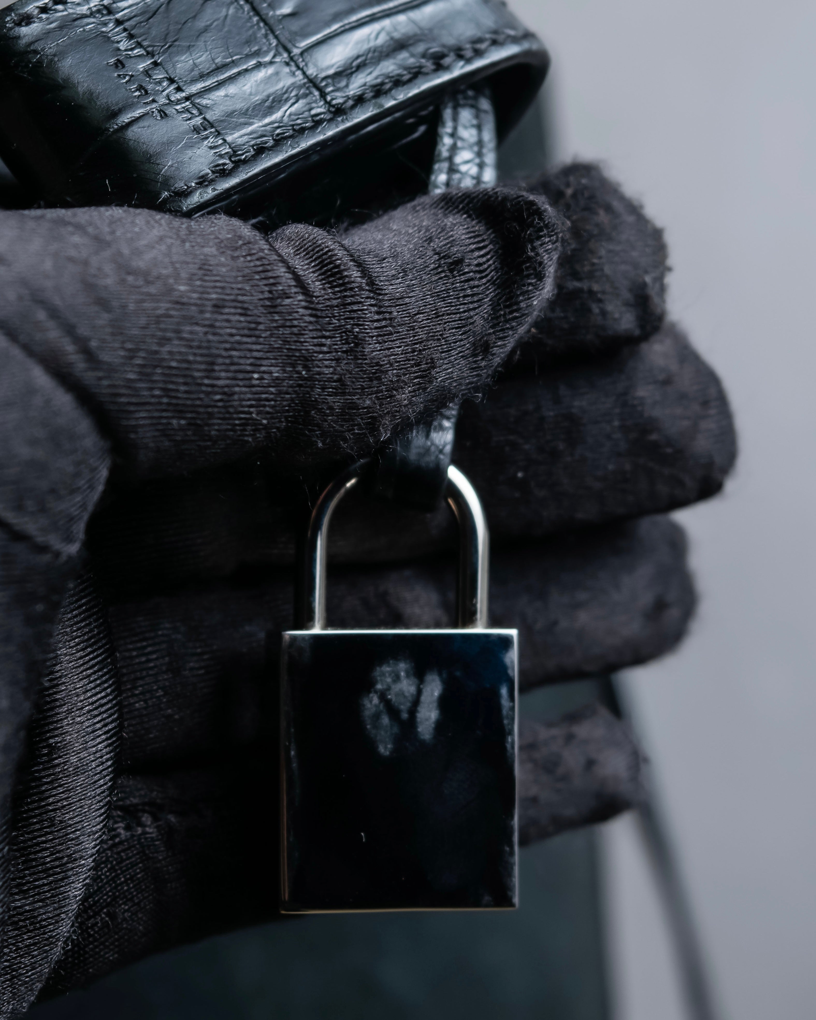 "Saint Laurent" Sac du Jour leather combination 2way bag