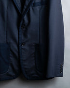 "COMME des GARCONS HOMME DEUX" Different material tailored jacket