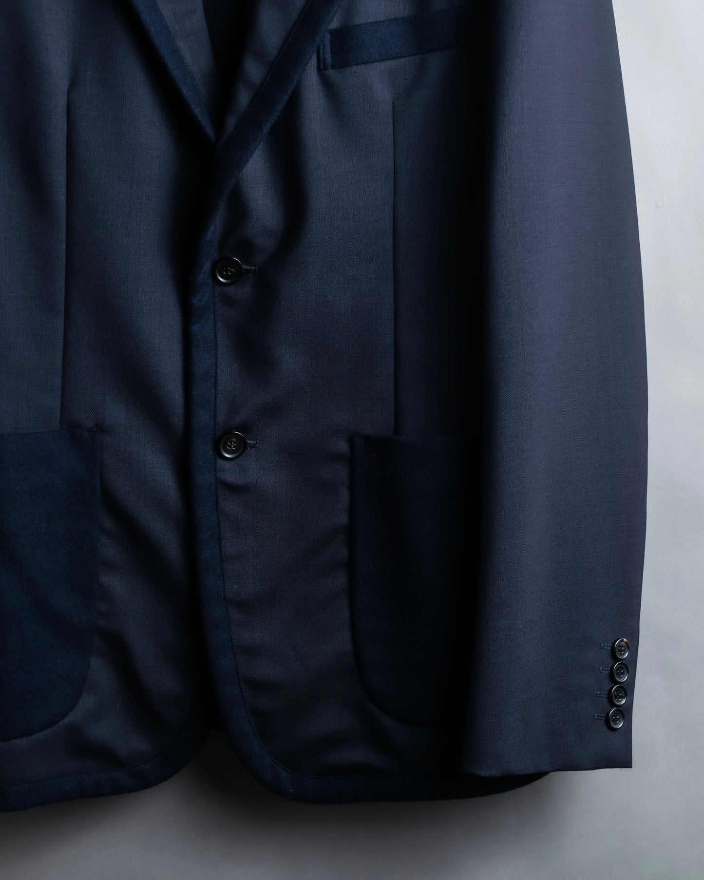 "COMME des GARCONS HOMME DEUX" Different material tailored jacket