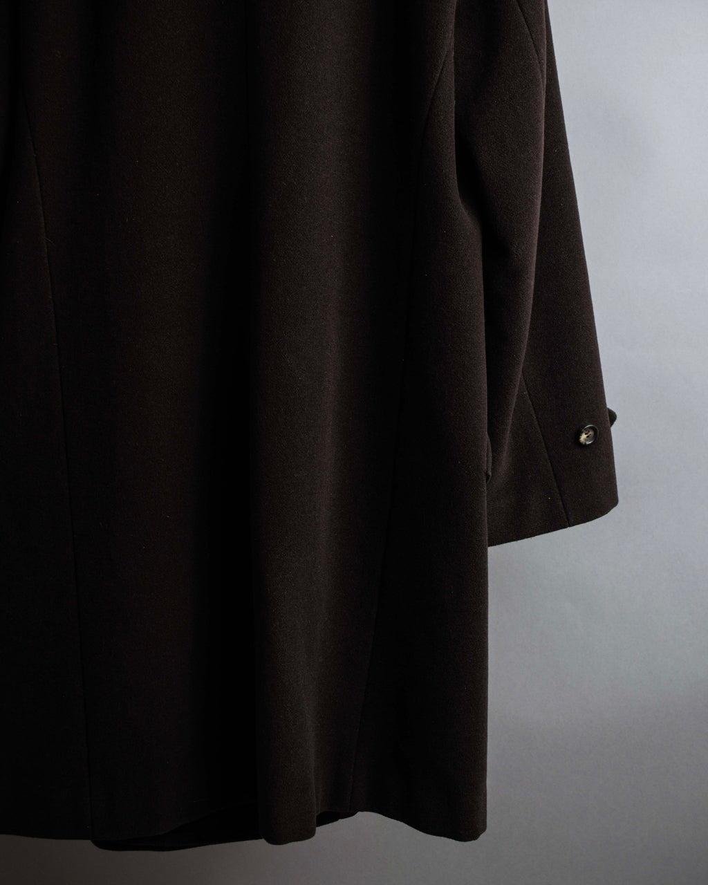 "VAL by VALENTINO" Military detailing hidden placket melton coat