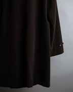 "VAL by VALENTINO" Military detailing hidden placket melton coat