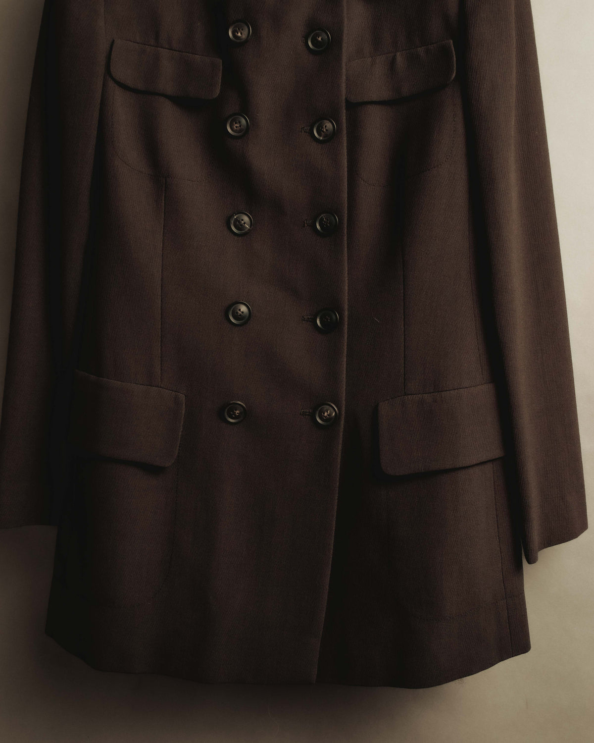 "GUCCI" 90's Classically tailored double-breasted coat