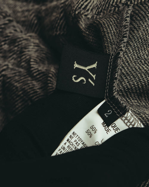 “Y’s” 09SS  Textured jersey drawstring long skirt