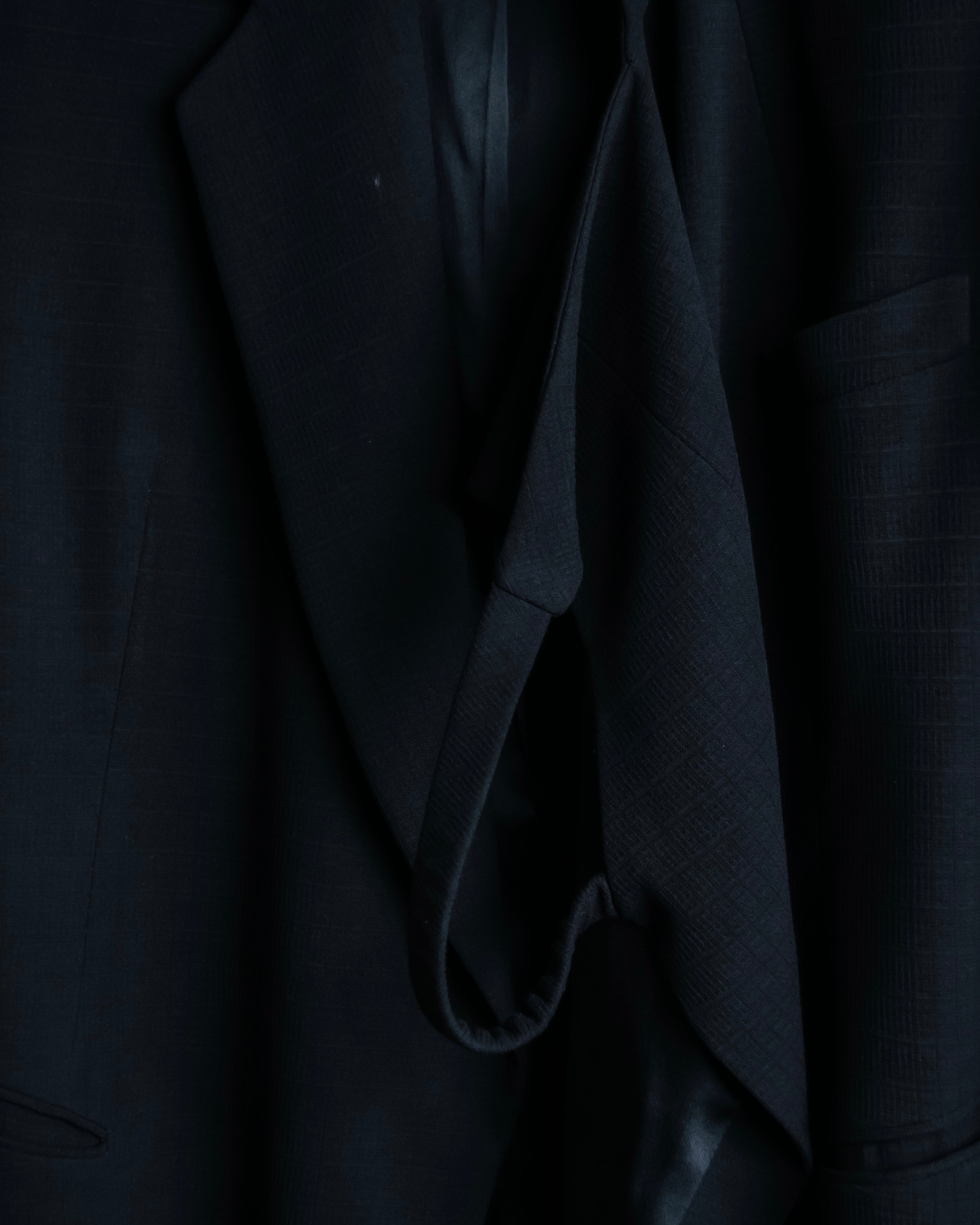 "DKNY" Asymmetrical design woven tailored jacket