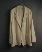 -MOOD Vintage Collections- 90’s-00’s Single button linen blend jacket