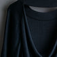 "ISSEY MIYAKE" Open back design pullover and easy pants 
silk fabric set up