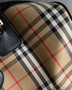 "BURBERRYS" Nova check canvas boston bag