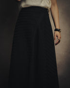 -SPECIAL- “Christian Dior“ 00’s-10’s Sheer ribbed asymmetric long skirt