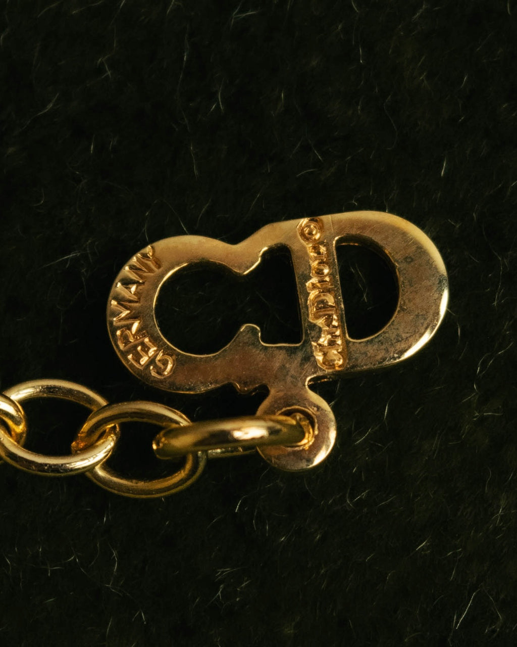 "Christian Dior" 80's-90's Romantic heart charm necklace