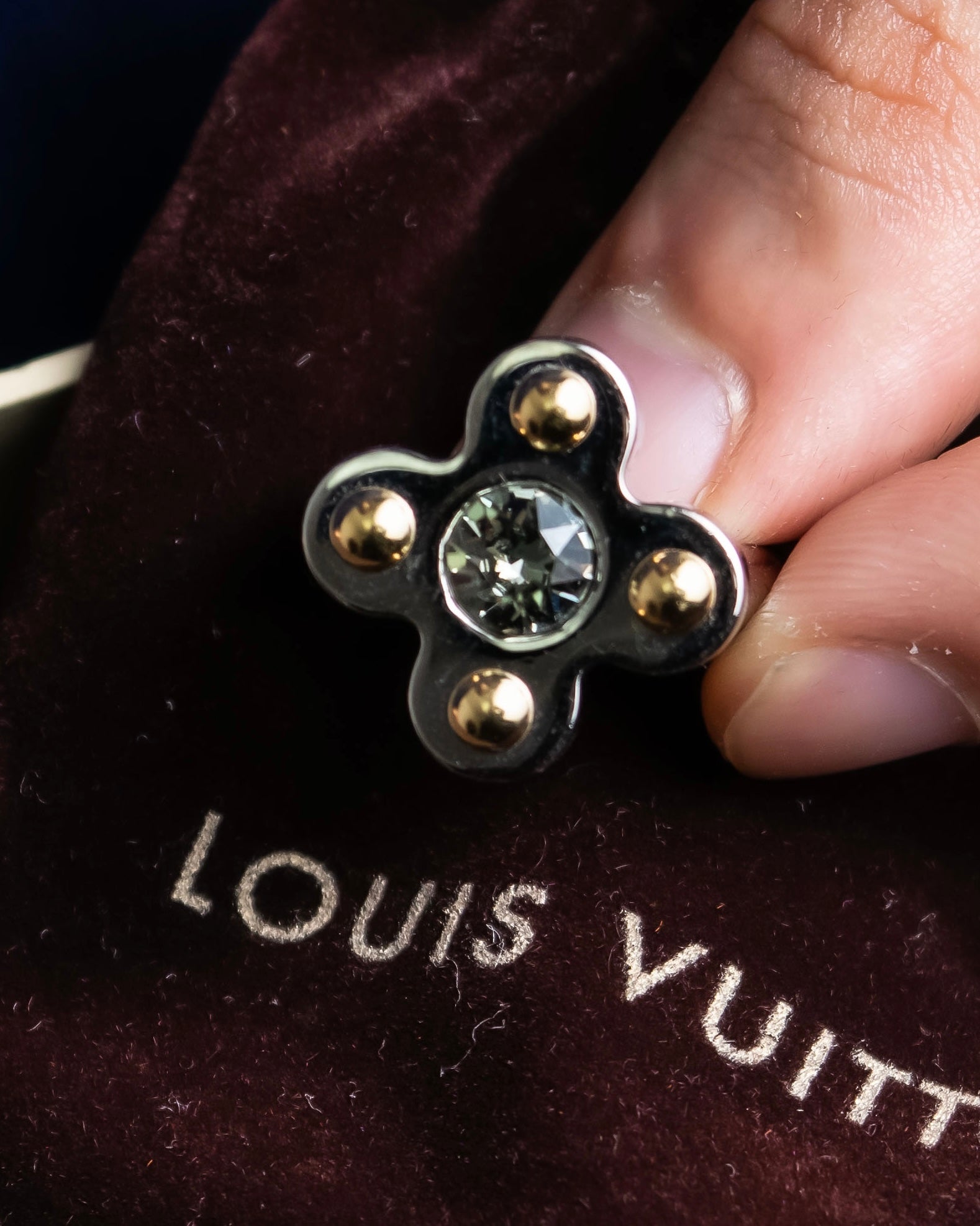 "LOUIS VUITTON" Berg love letters metal ring