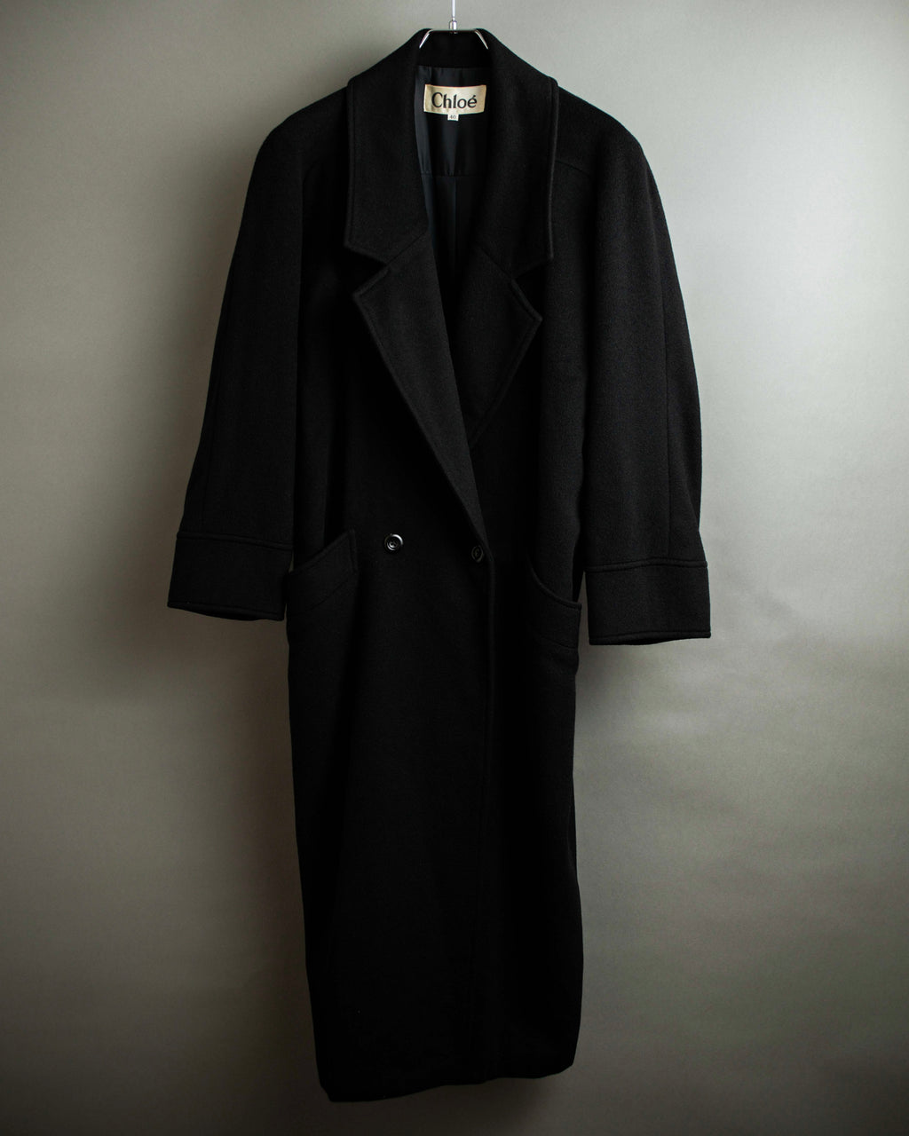 "Chloe" Peak lapel classically tailored chester coat