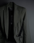 "MCQ Alexander McQueen" Lace-up panel design shaped jacket