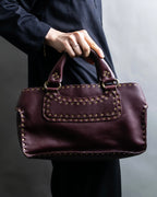 "CELINE" Stud design bordeaux color boogie bag