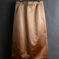 "GUCCI" 100% silk glossy cropped length skirt