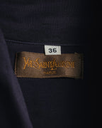 "Yves Saint Laurent" Late 80s silk bow tie blouse