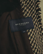 "BURBERRY LONDON" 00's-10's Fringed tweed blazer