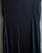 "CELINE" Gathered design vertical line dress
