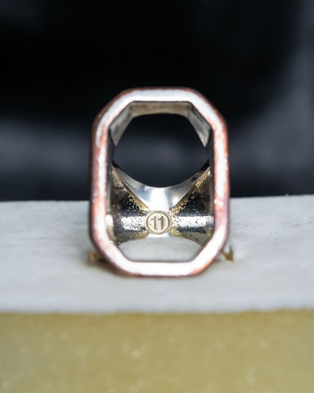 "Maison Margiela" octagon designed 2-way ring