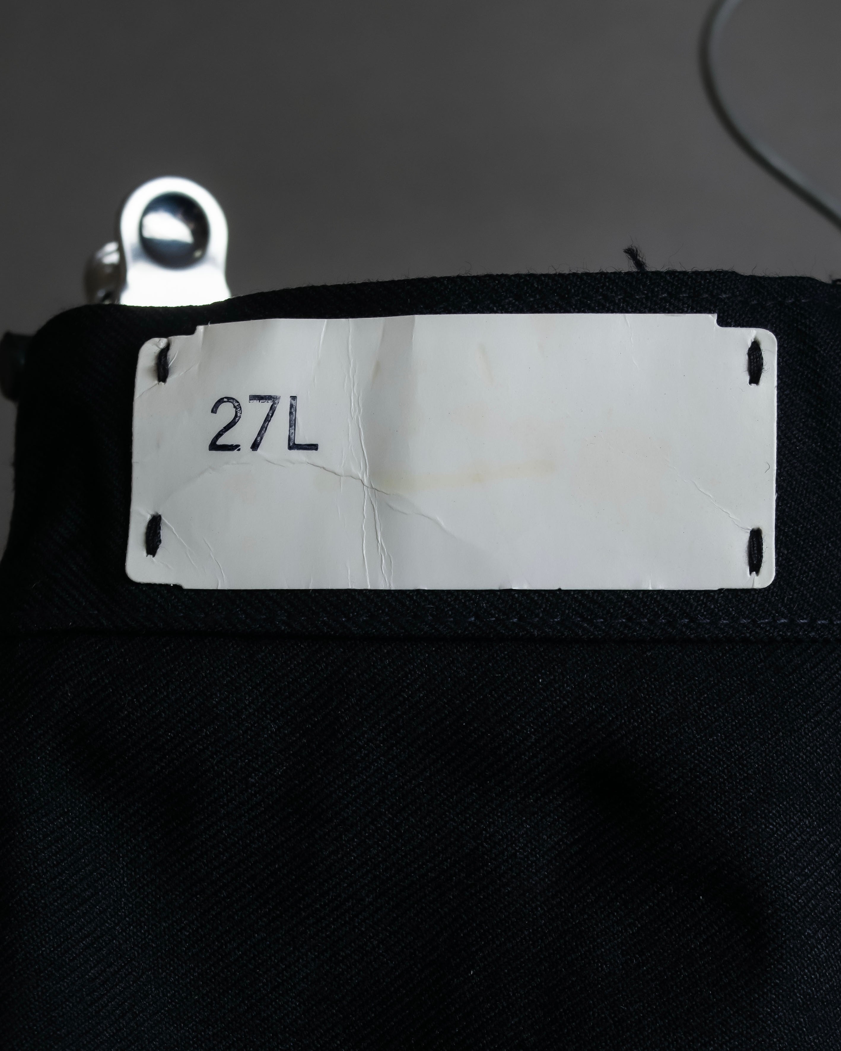 "US navy inspired lace back wide sailor pants"