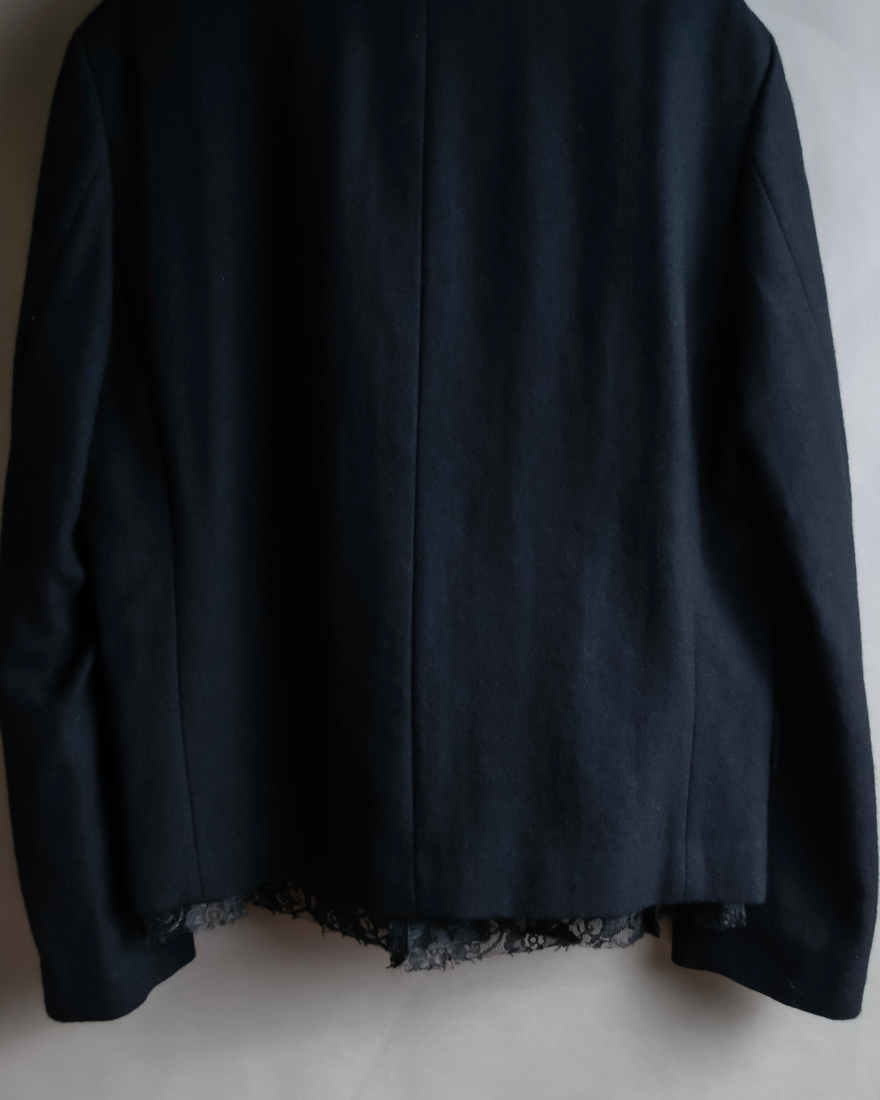 "tricot COMME des GARCONS" 
2001AW Lace-switched design tailored jacket