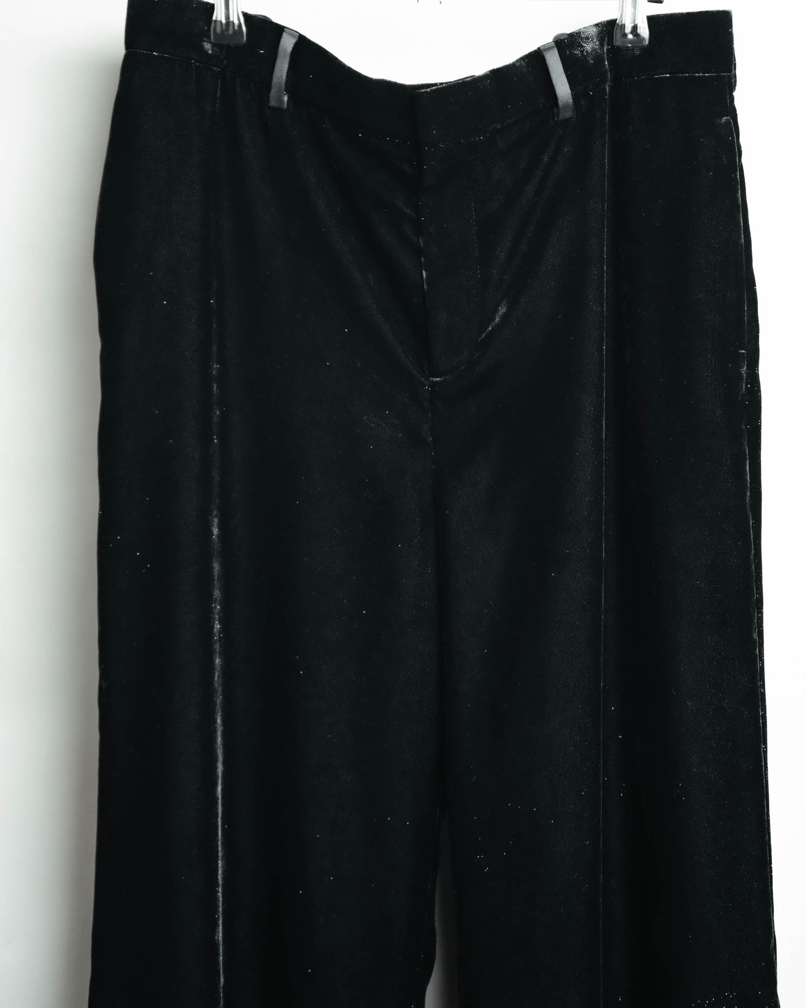 -SPECIAL- “SAINT LAURENT” 2016’s- lamé velvet tuxedo trousers