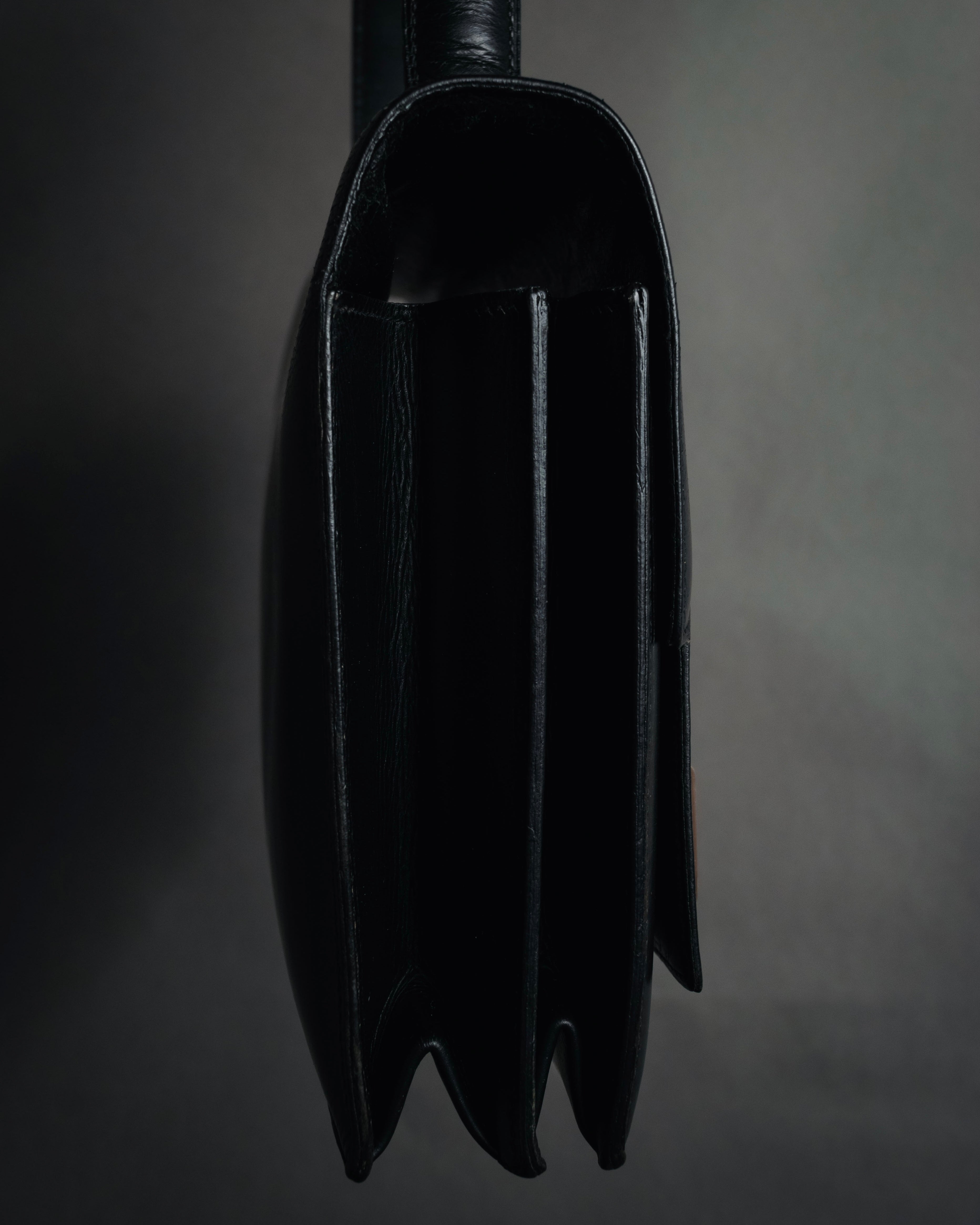 –SPECIAL– "HERMES" 60’s-70’s Box calf piano lock accordion bag