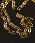 -SPECIAL- "Yves Saint Laurent" 90's-00's Sculptural coral motif crystal pendant necklace