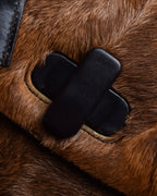 "GUCCI"「1947」 pony leather combination bamboo hand bag