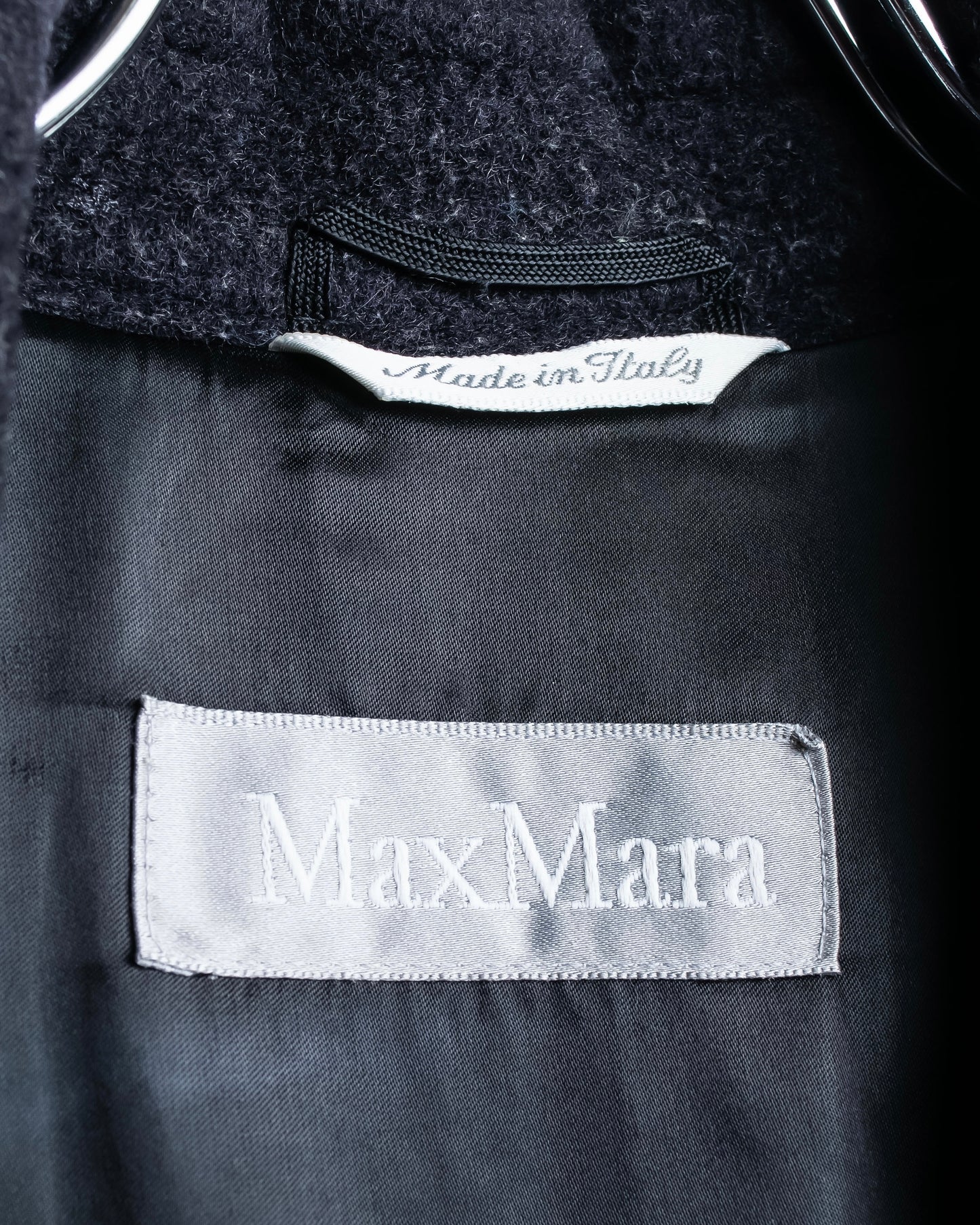 "Max Mara" Straight line silhouette single breasted chester coat