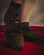-SPECIAL- “HERMÈS” 1998-2003 Suede square toe chukka boots