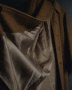 "BURBERRYS" 80’s-90’s Fly-front wool cashmere coat