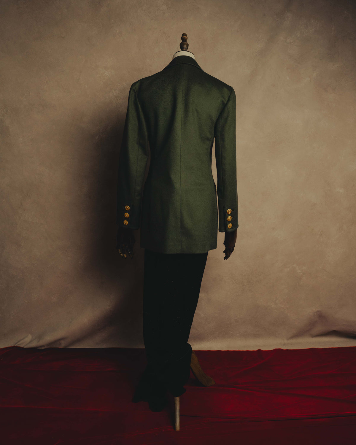 "LOEWE" 80's-00's Tailored single-breasted cashmere coat