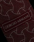 "GIORGIO ARMANI" Wave pattern silk necktie