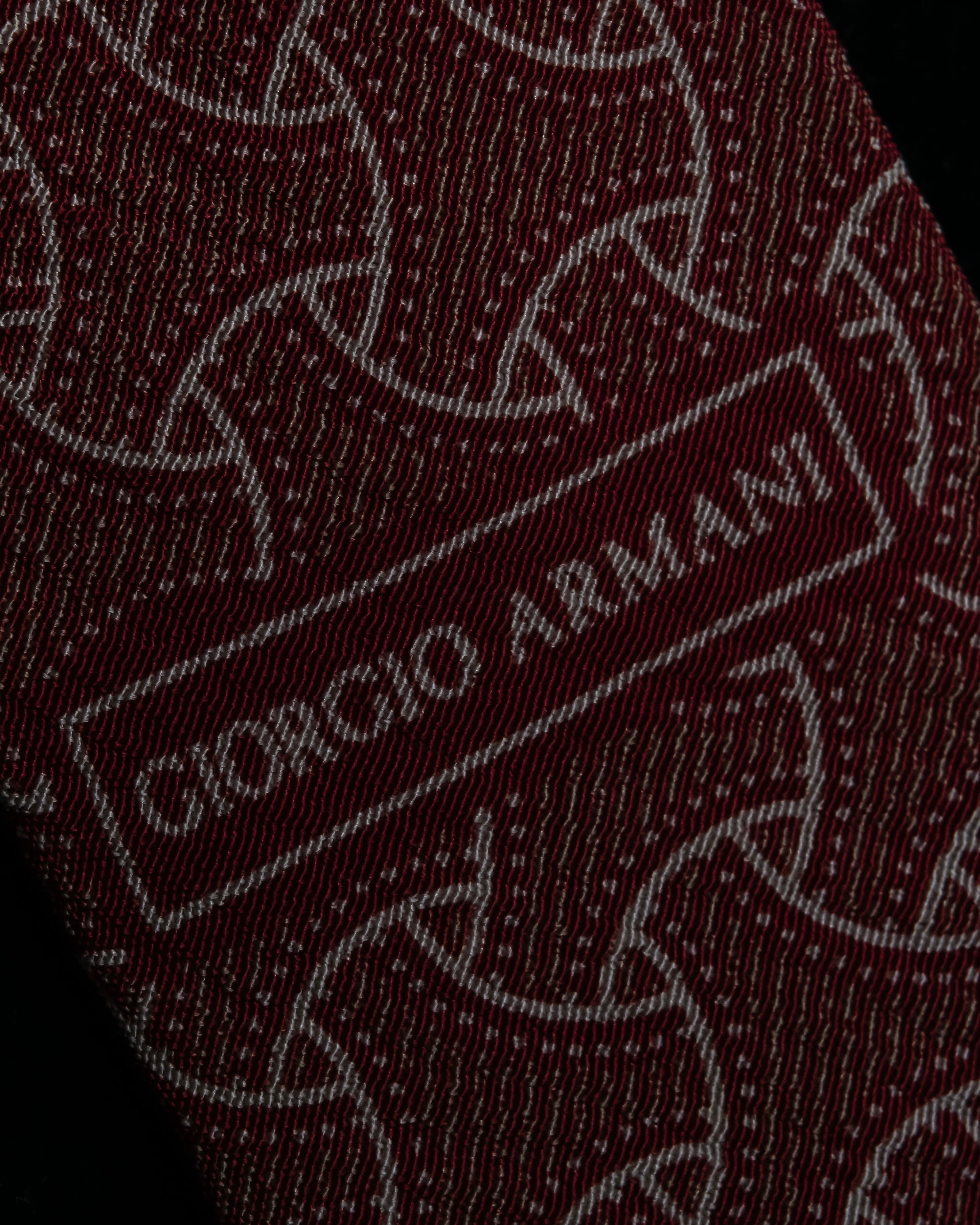 "GIORGIO ARMANI" Wave pattern silk necktie