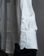 "GUCCI" Slightly glossy cotton white shirt