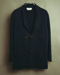 “Salvatore Ferragamo” 80’s-90’s Gancini buckle virgin wool knit jacket