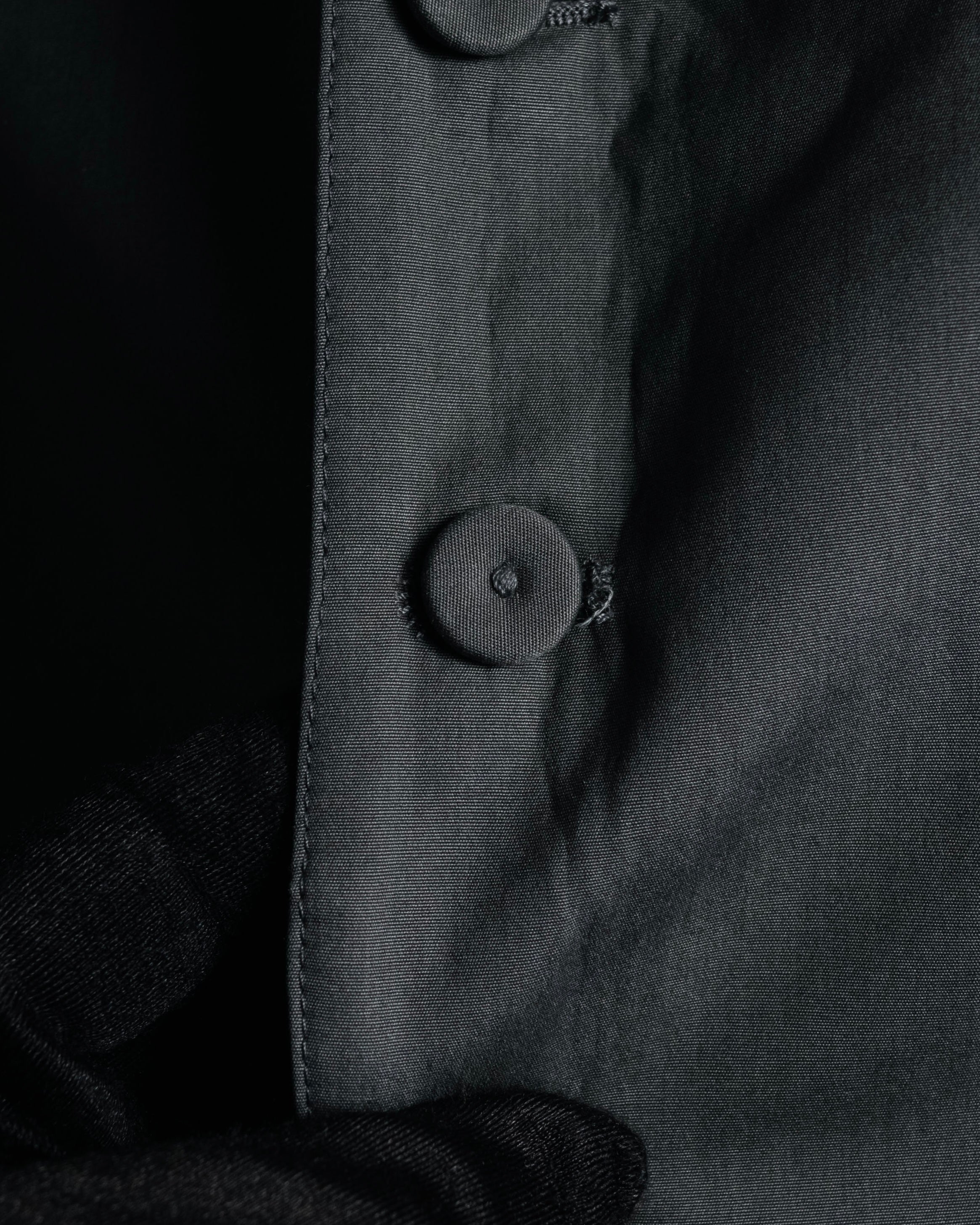 “PRADA” 2012SS poplin minimalist tailored gilet