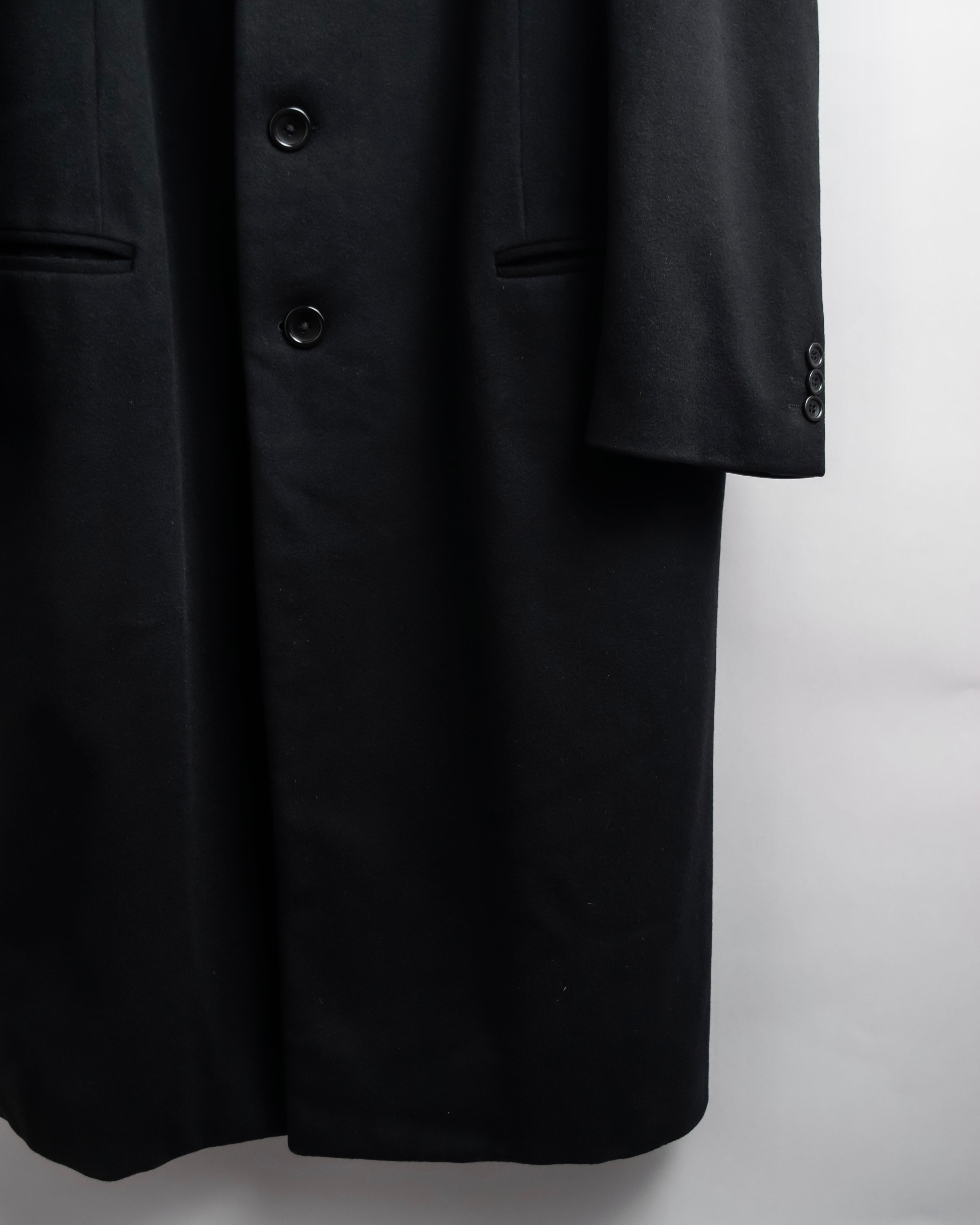 "ARMANI COLLEZIONI" Classic detail cashmere blend long chester coat