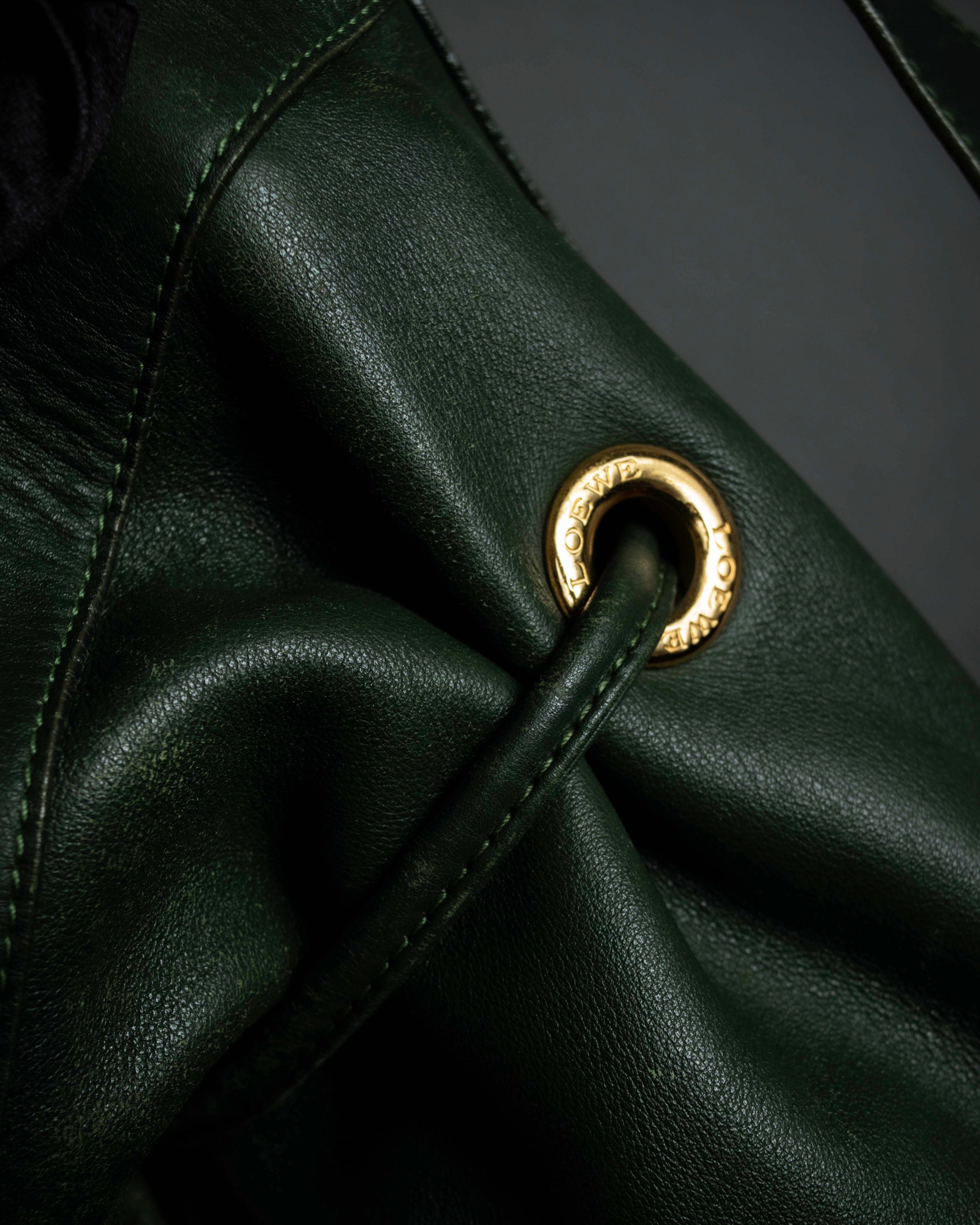 "LOEWE" Anton series drawstringsleather shoulder bag