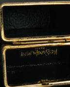 "Yves Saint Laurent" 70's-80's Vintage monogram canvas leather cigarette case