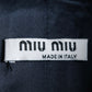 "MIU MIU" dimensional woven stand up collar coat