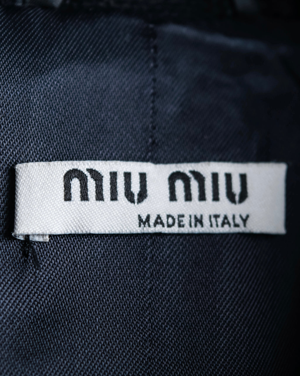 "MIU MIU" dimensional woven stand up collar coat