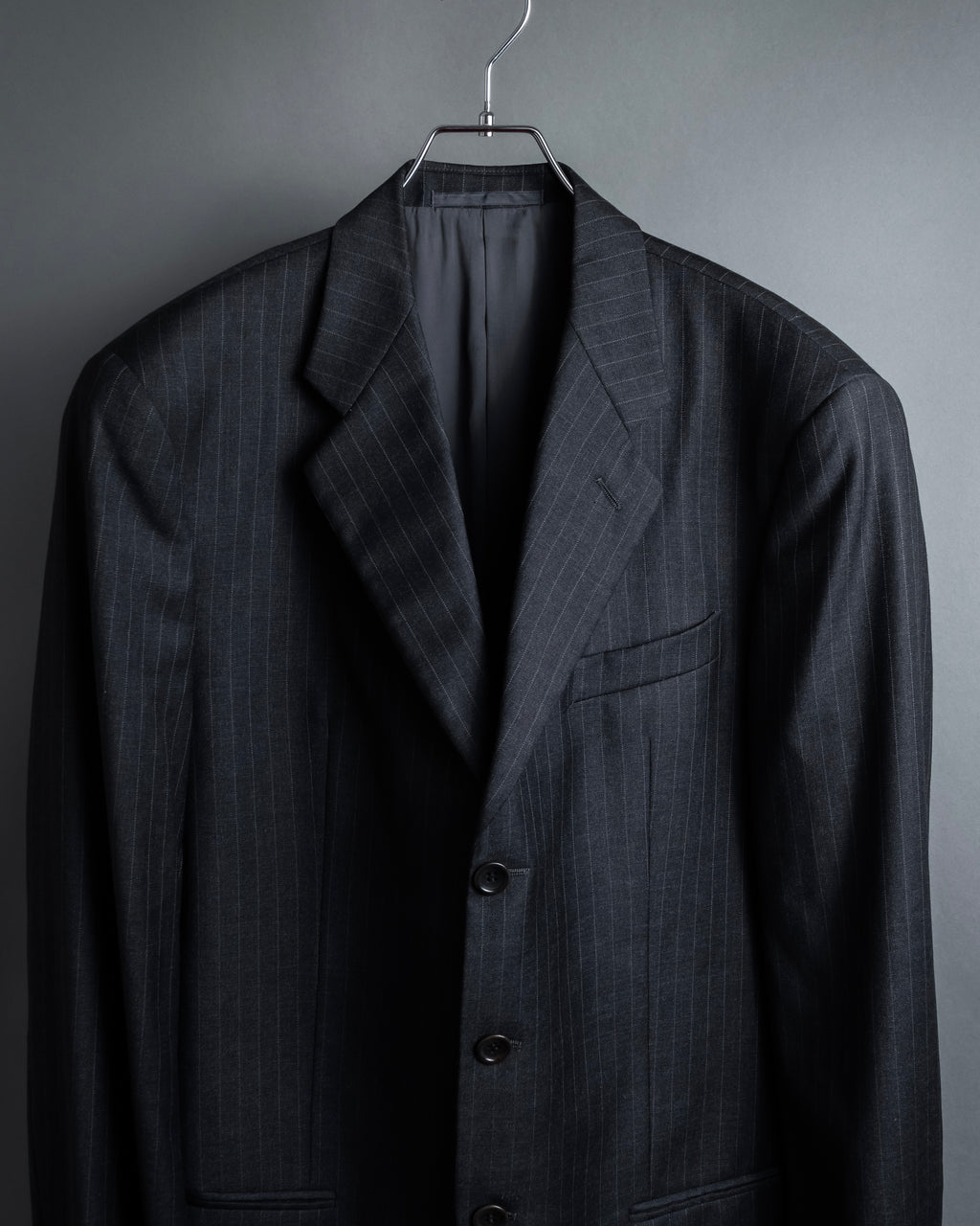 "ARMANI COLLEZIONI" Deep charcoal pinstripe set up