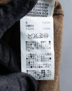 "HERMES" Gaultier period H logo engraved V-neck knit