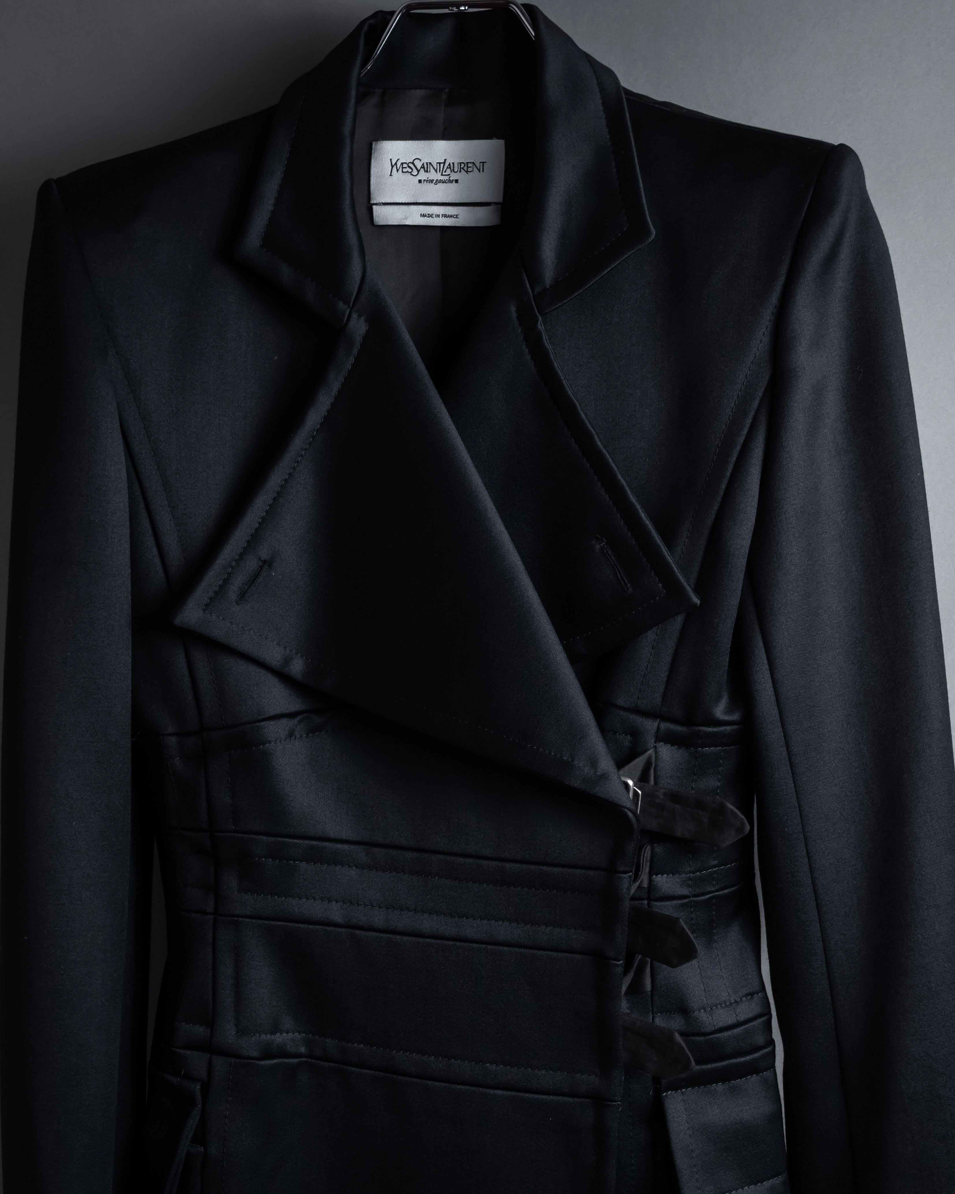 -SPECIAL- "YVES SAINT LAURENT rive gauche" 03 year Tom Ford period corset design long coat