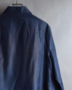 "LOEWE" 90's-00's Fly front silk shirt