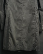 -SPECIAL- "Y's for men" 80's Double breasted houndstooth long jacket