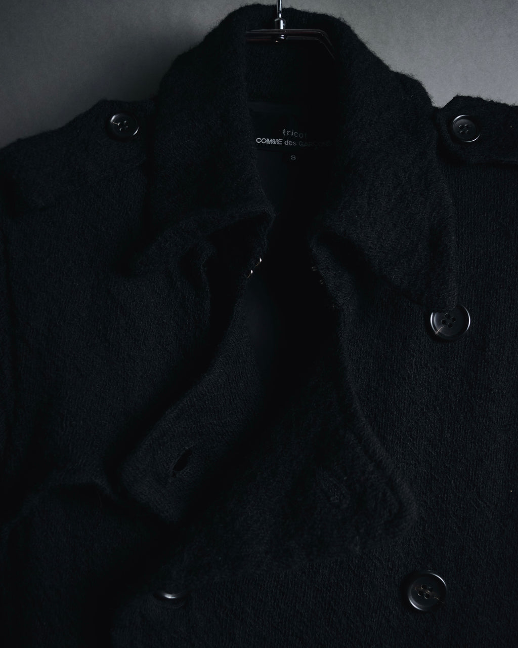 "tricot COMME des GARÇONS" 2007AW shrunk wool trench coat