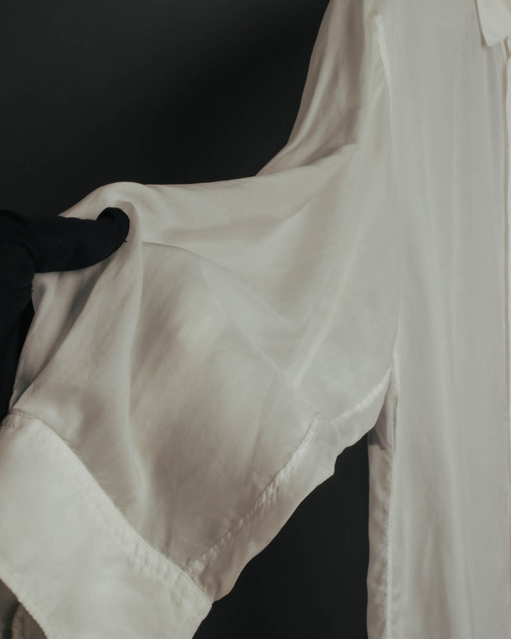 “Maison Margiela” 2018’s-20’s Cupro sheer white shirt