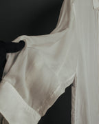 “Maison Margiela” 2018’s-20’s Cupro sheer white shirt